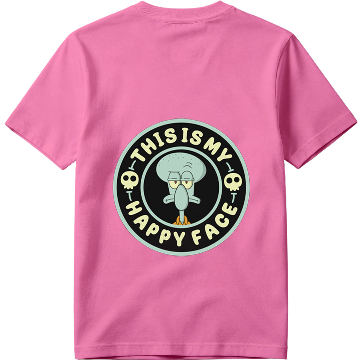 Squidward This Is My Happy Face - Tee