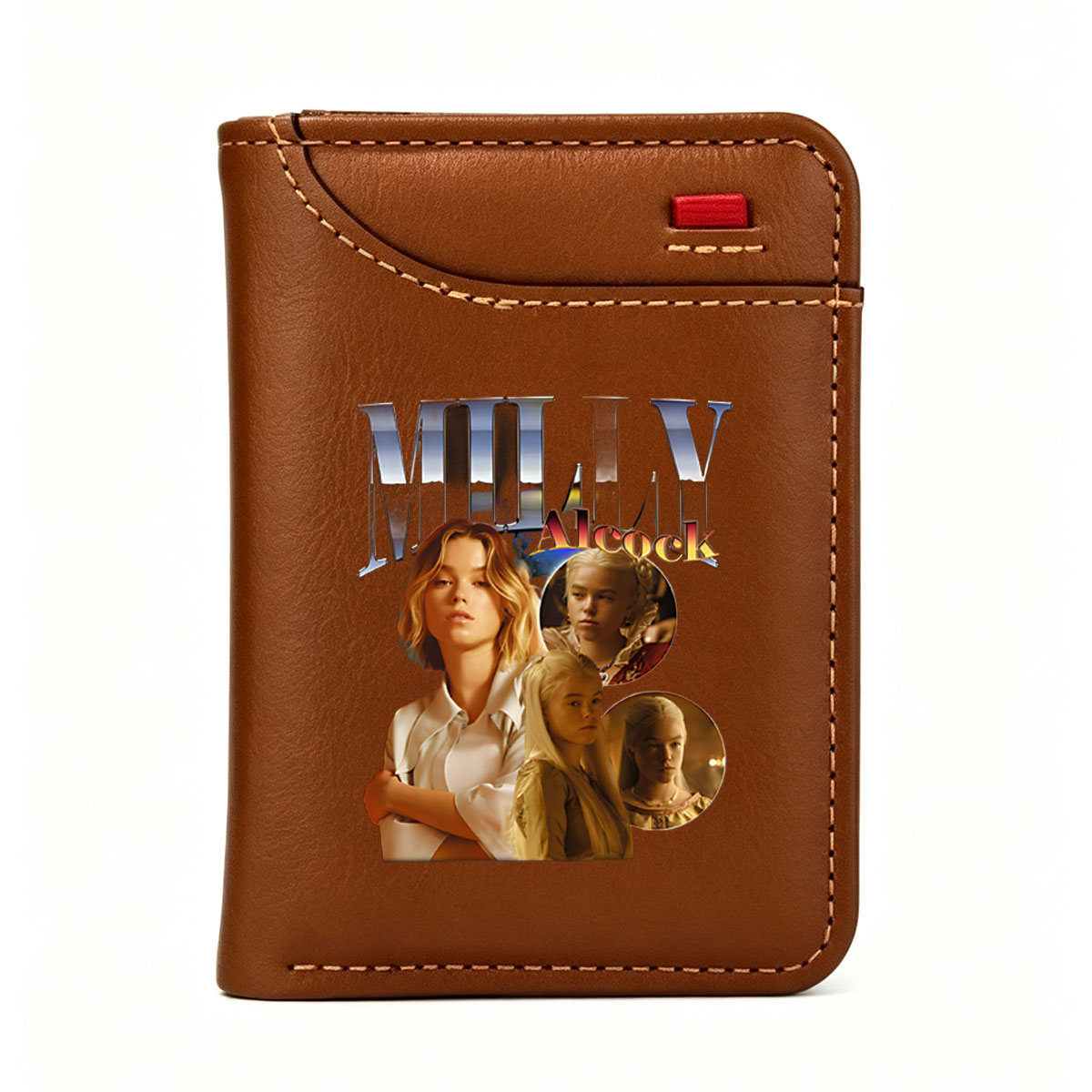 Milly Alcock: Portrait of a Rising Star in Film and Television - Vertical Style Wallet