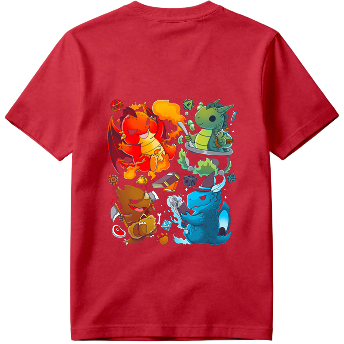 Dragon Quest: Fire, Nature, Earth, and Water Elements - Tee