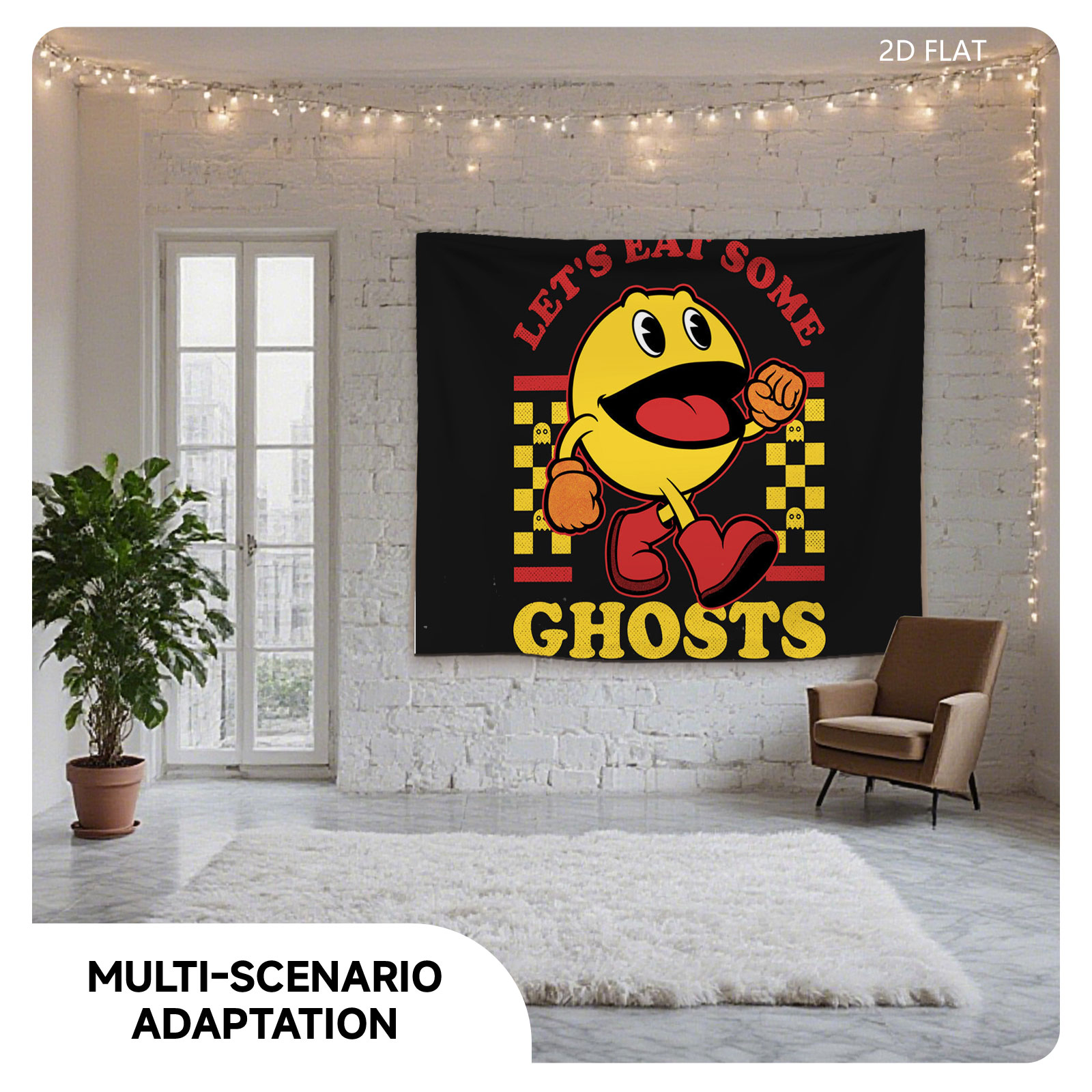 Pac-Man: Let's Eat Some Ghosts - Tapestry