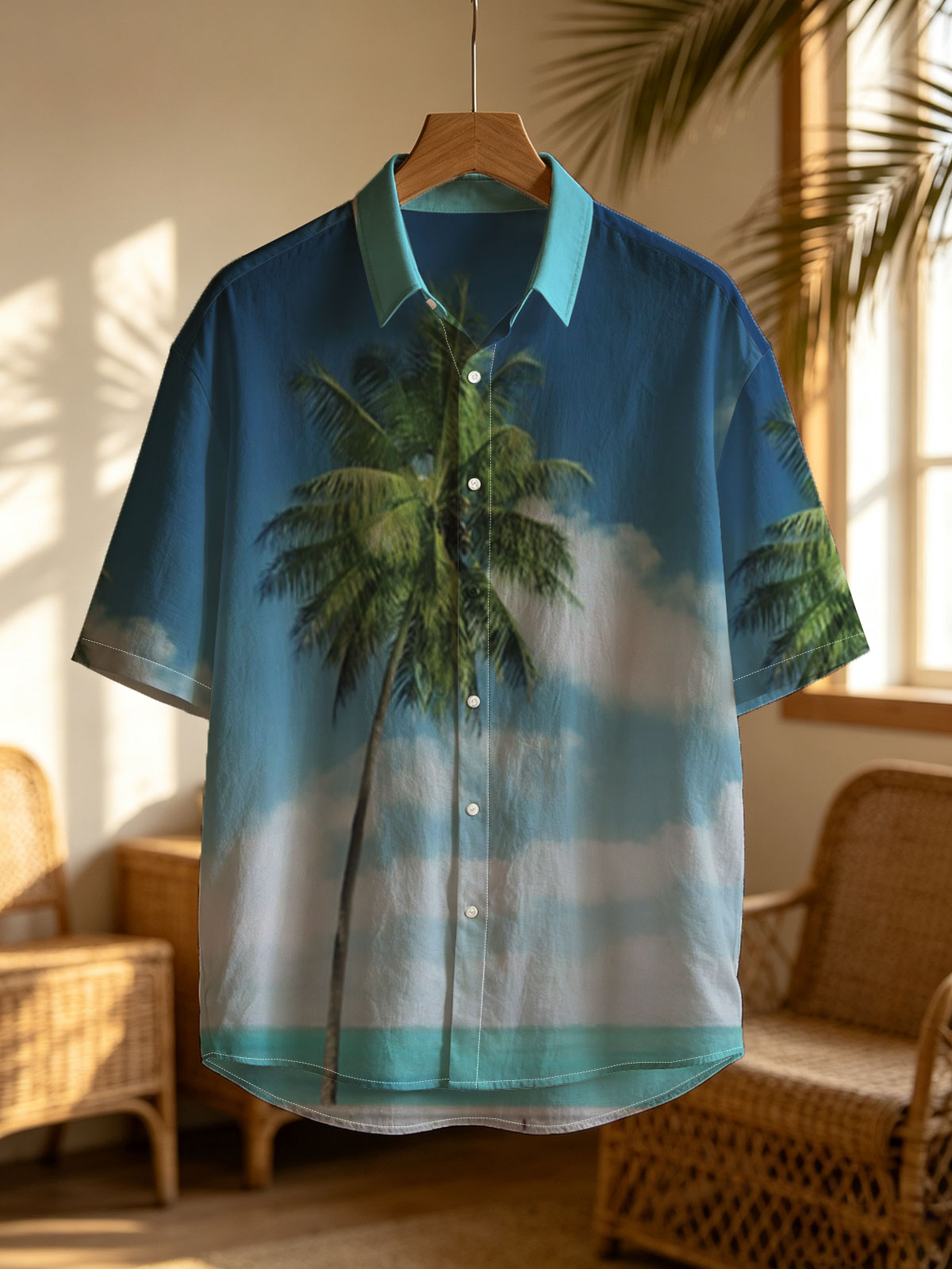 Solo Palm Tree by the Ocean Road -  Shirt