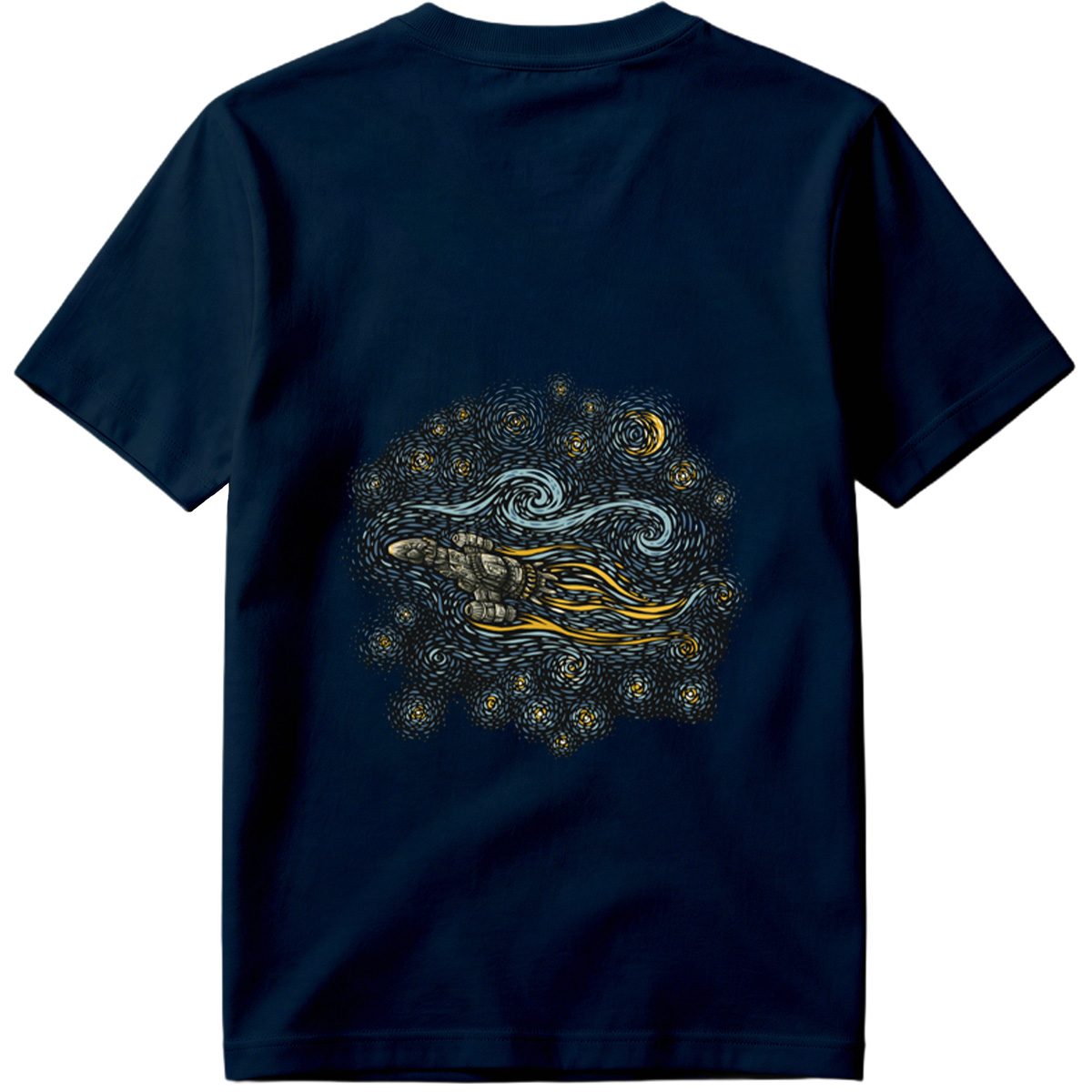 Cyberpunk Hand in Starry Night - Tee