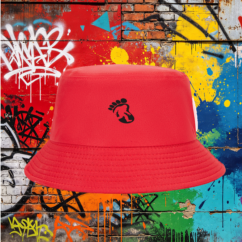Unisex Classic Bucket Hat with Bigfoot Silhouette Print - Lightweight Sun Protection Hat for Outdoor Adventures, Hiking, Camping, and Travel - Perfect for Nature Enthusiasts and Adventure Seekers