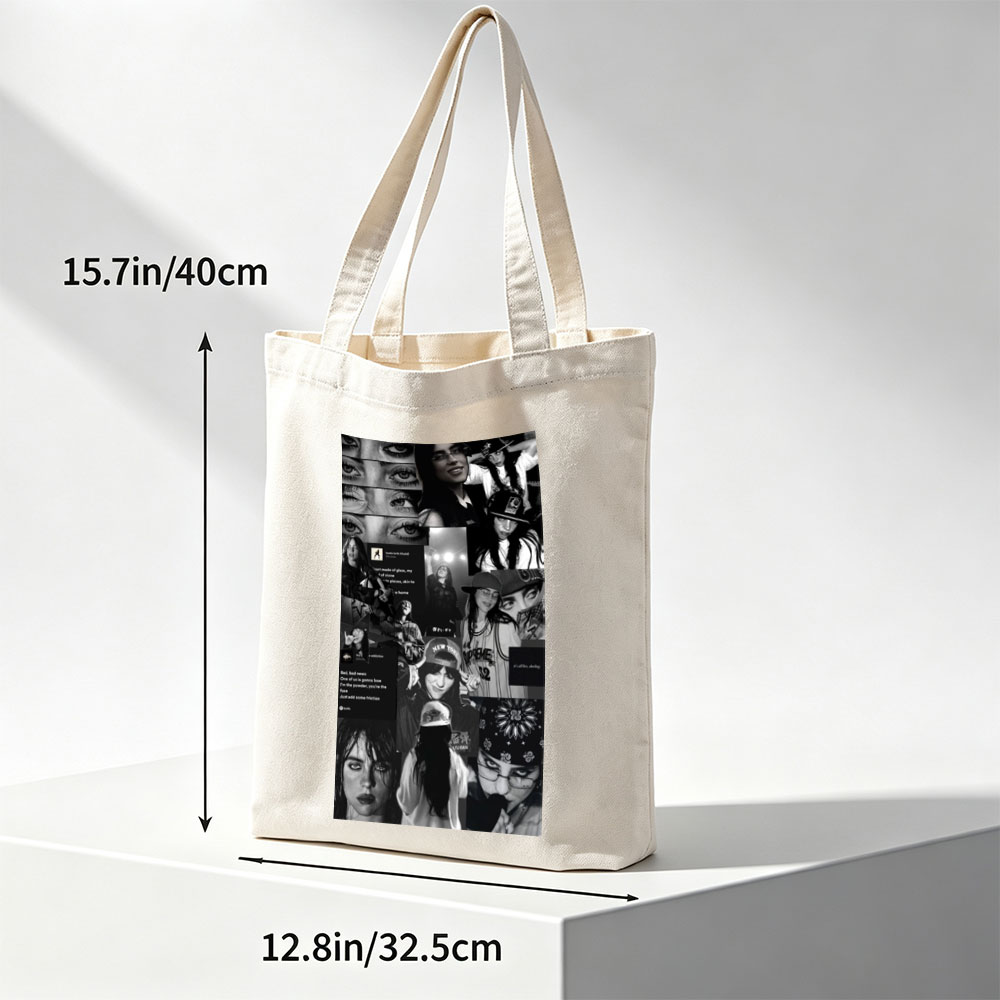 Khalid Collage - Black and White Portrait Montage Featuring Close-Ups and Group Shots with Text Overlays - Canvas tote bags