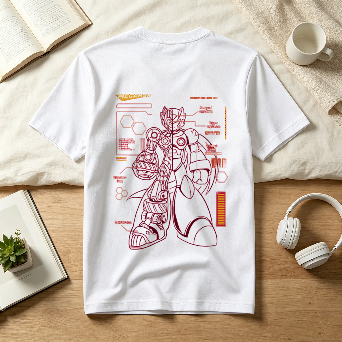 Megaman Zero: Project Zero 1593 Technical Blueprint - Tee