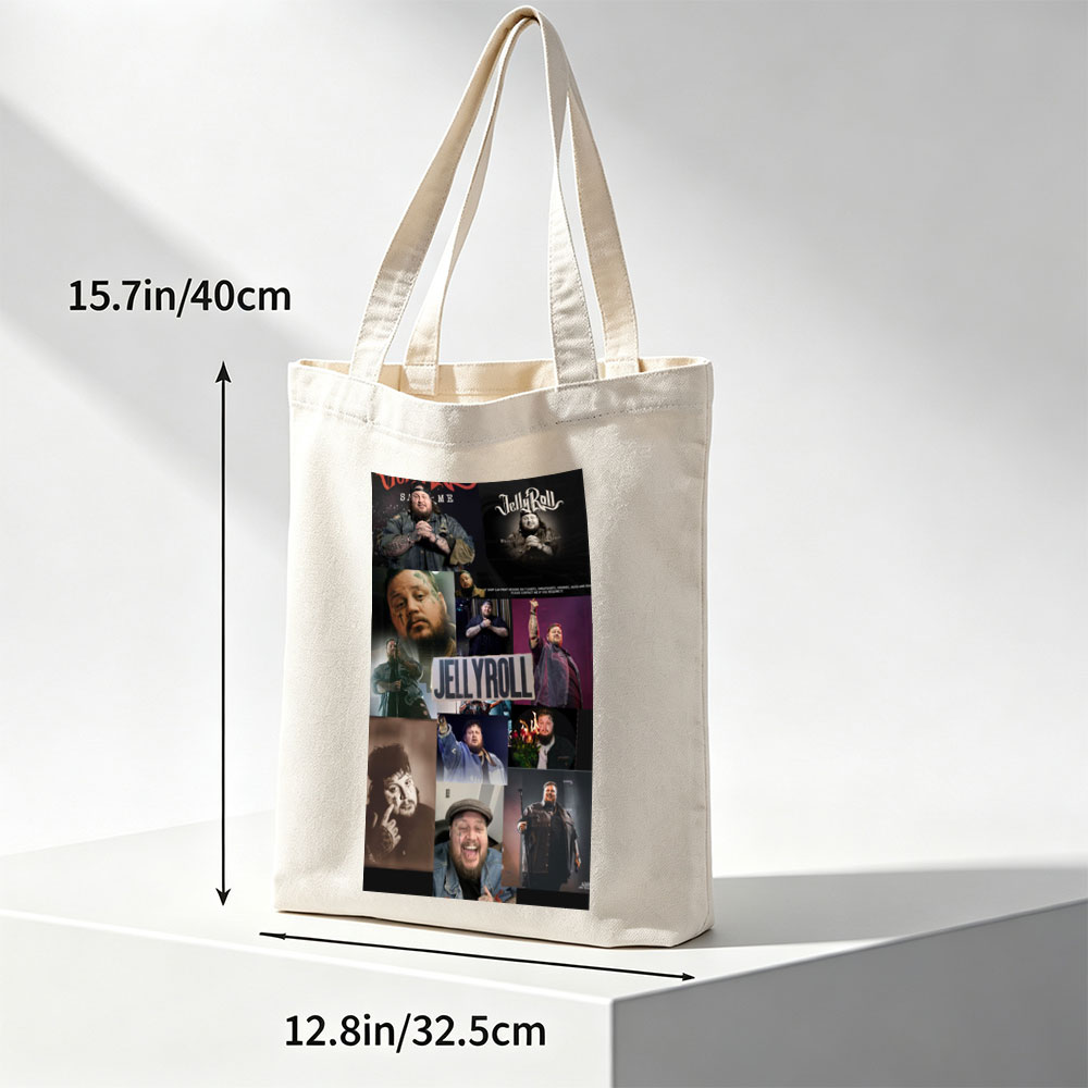 Jelly Roll Live Performance Collage Featuring Multiple Stage and Personal Moments - Canvas tote bags