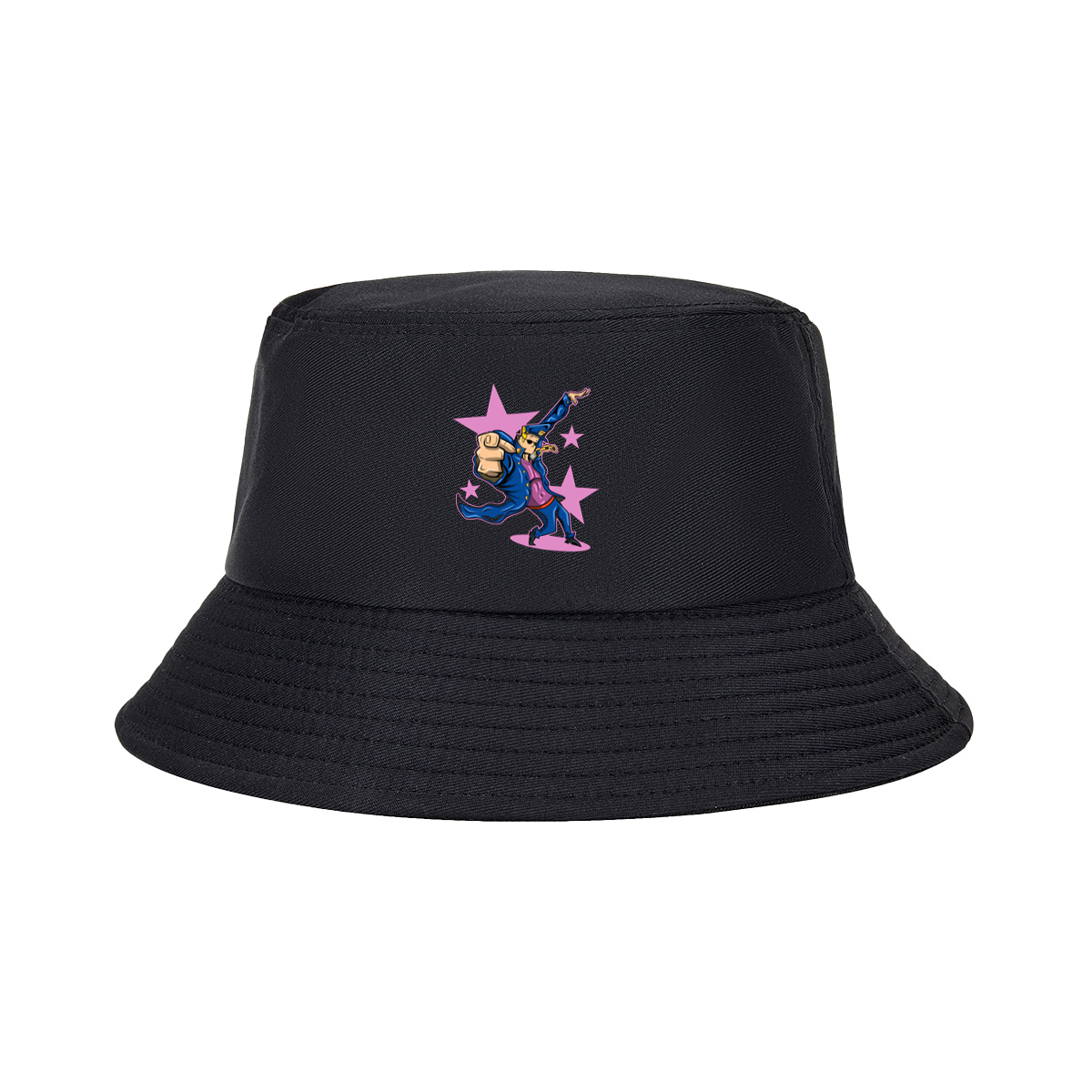 Gangster Mickey in Blue Coat and Hat, Dancing with Stars Background - Fisherman's Hat