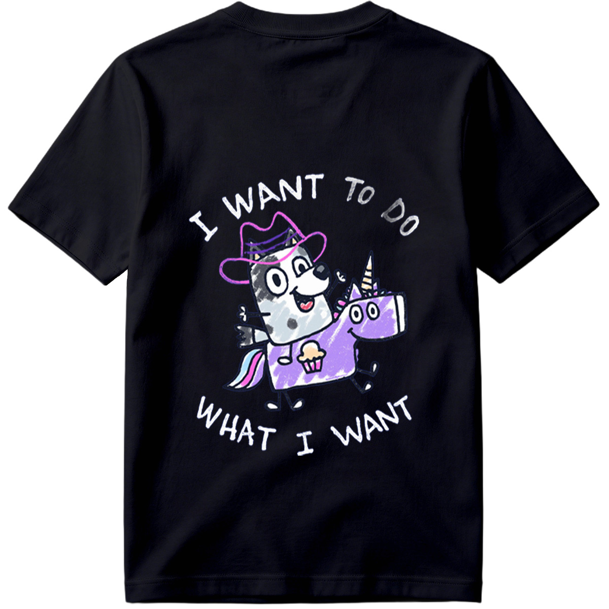 Bluey and the Unicorn: I Want to Do What I Want - Tee