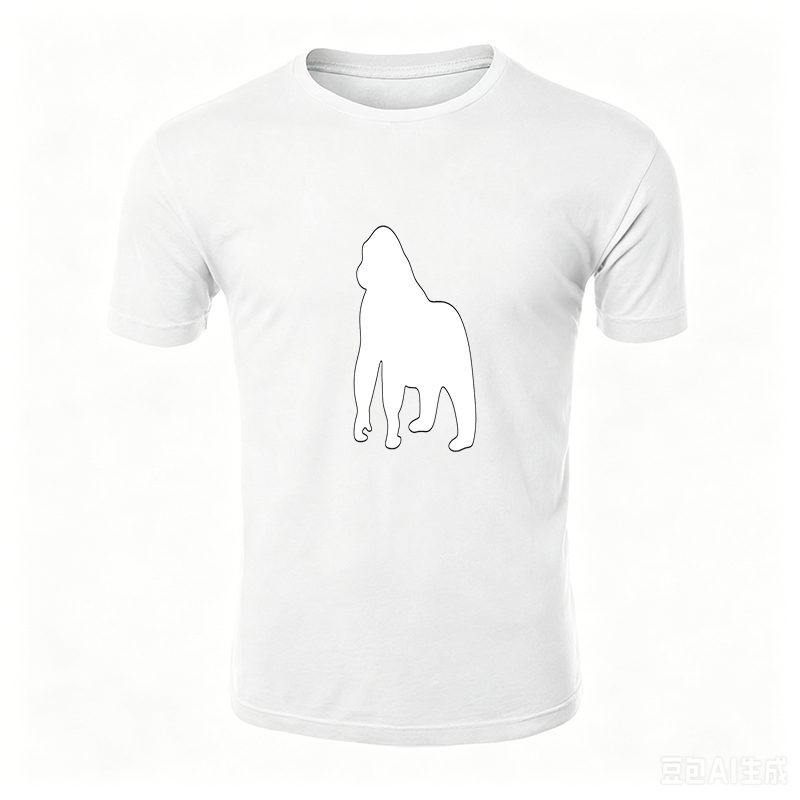 Unisex Classic T-Shirt Lion Silhouette Print - Comfortable Cotton Tee for Casual Wear, Outdoor Activities, and Pet Lovers, Perfect for Men and Women Who Love Animals and Simple Style