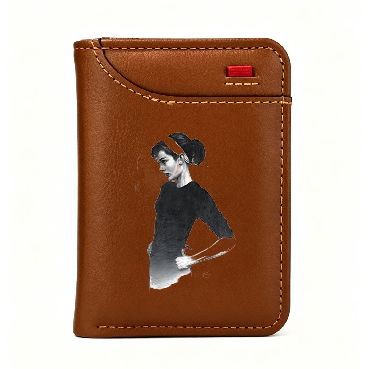 Audrey Hepburn in a Classic Pose - Vertical Style Wallet