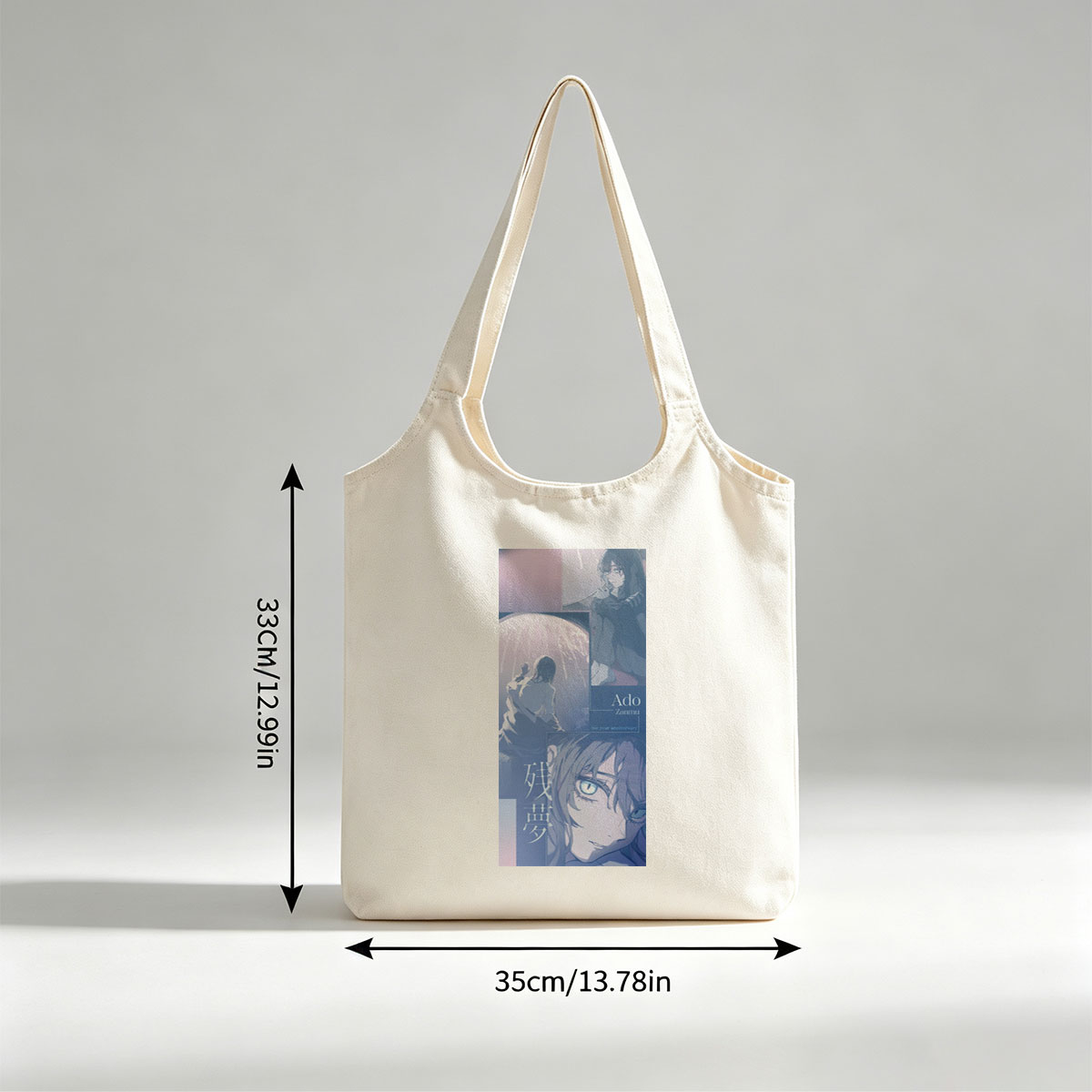 Ado Zanmu One Year Anniversary Visual Art Featuring Anime Characters and Dreamy Scenes - Canvas shoulder bags/