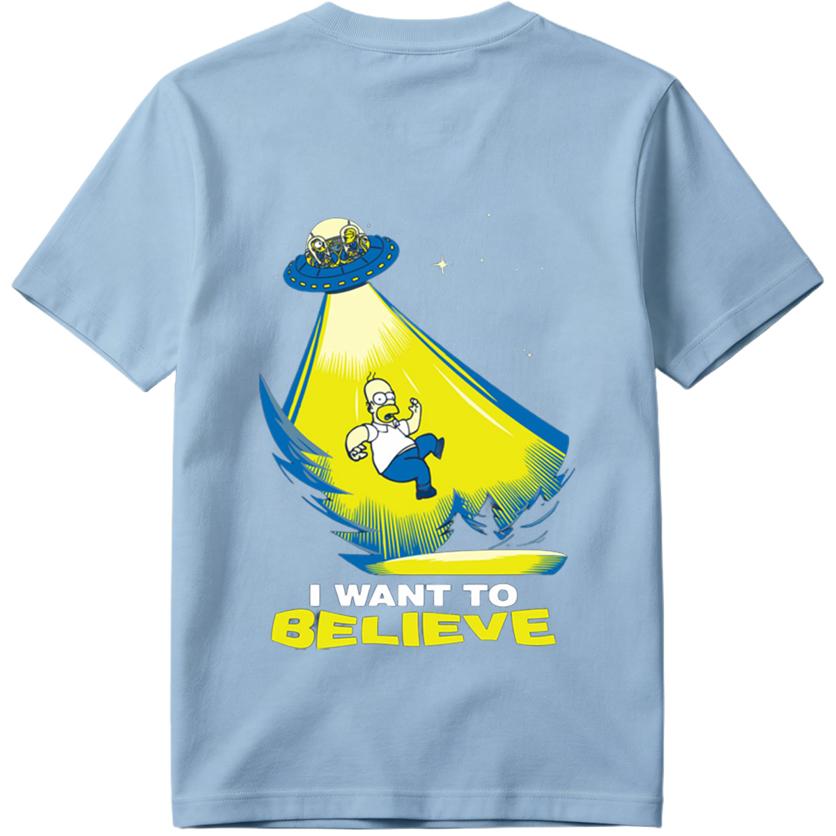 The Simpsons Homer Abduction I Want to Believe - Tee