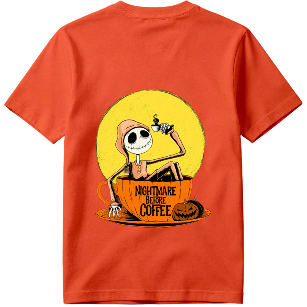 Jack Skellington in Coffee Cup - Nightmare Before Coffee - Tee