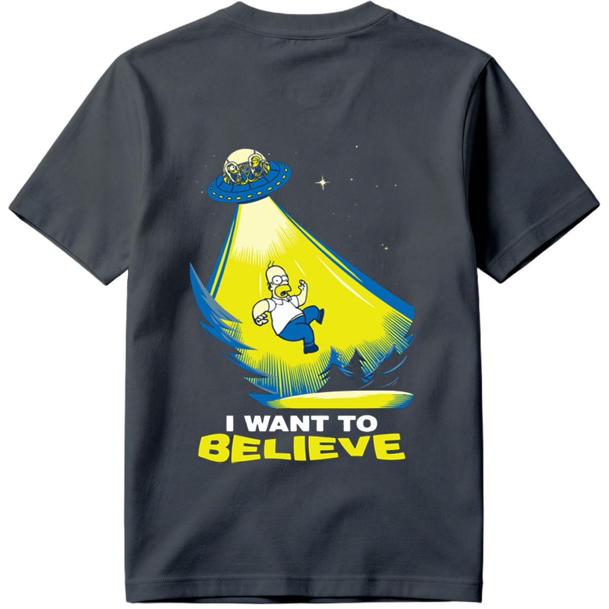 The Simpsons Homer Abduction I Want to Believe - Tee