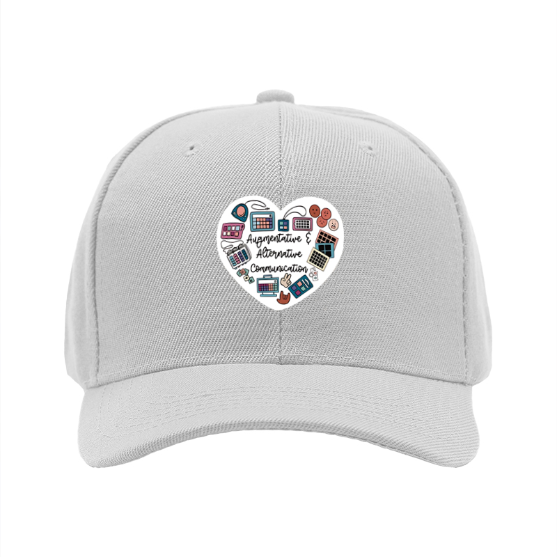 1pc New Baseball Cap with Augmentative & Alternative Communication Print Unisex Adjustable Hat for Daily Wear and Outdoor Activities Adults and Teens