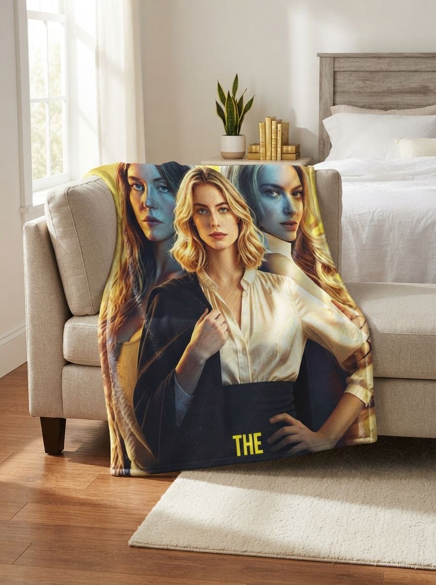 Custom Photo Flannel Blanket Personalized Face Portrait Throw Lightweight Plush Fleece Bed Blanket for Sofa Couch Cozy