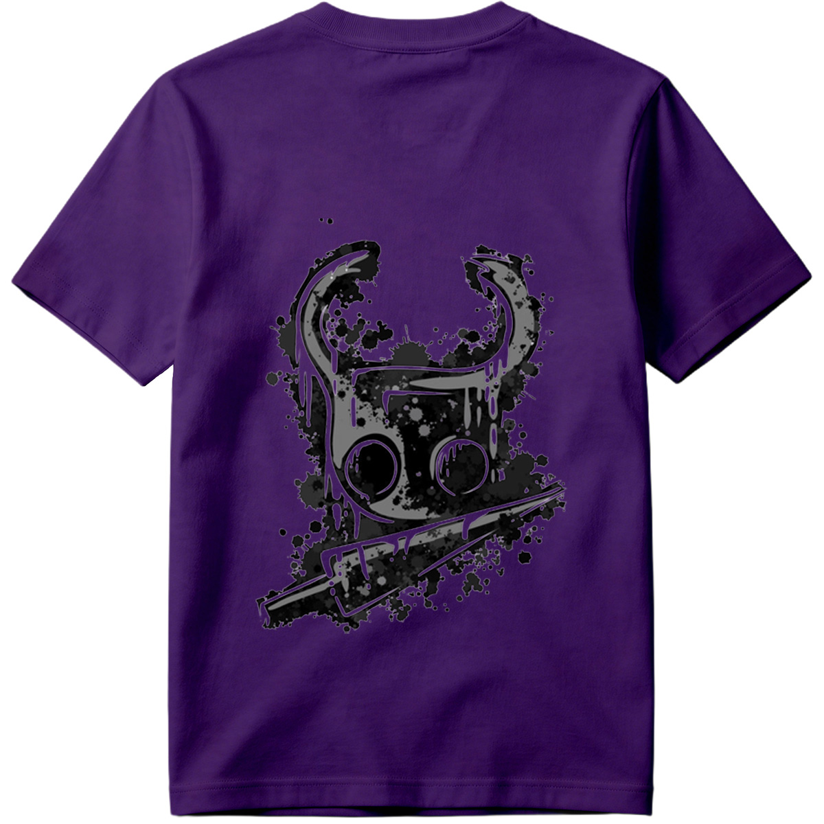 Gas Mask with Horns and Knife - Tee