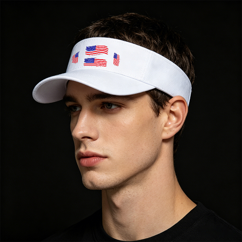 Unisex Classic Mesh Back Hat with American Flag Print Design - Lightweight Breathable Sun Protection Cap for Outdoor Activities, Ideal for Adults Seeking Patriotic Style and Comfort in Summer, Camping, Beach, and Travel