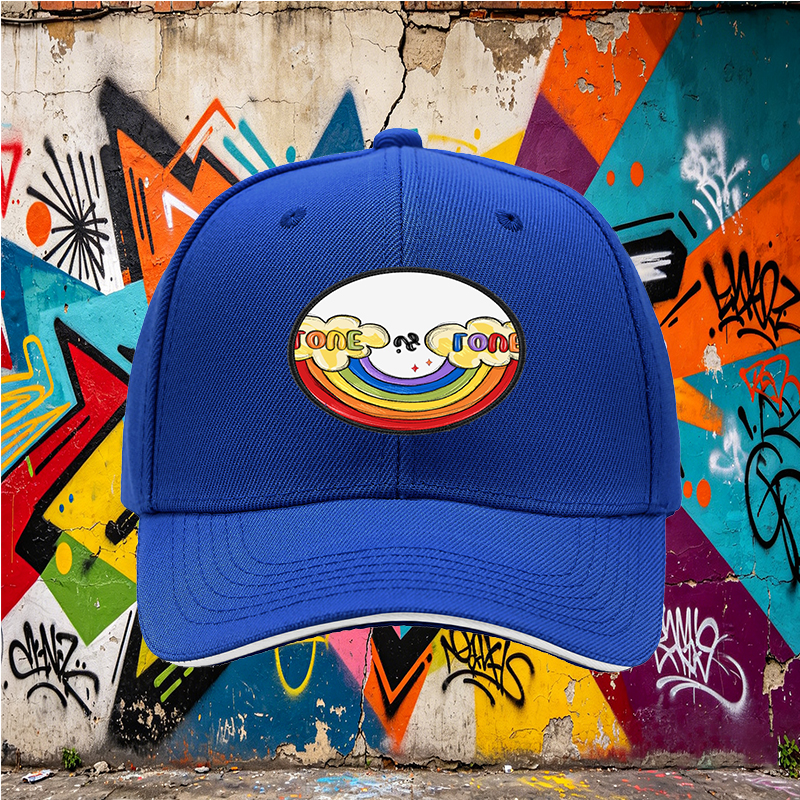 Unisex Classic Sandwich Hat with Rainbow Love is Love Patch Design | Lightweight Sun Protection Cap for Outdoor Activities, Beach, and Pride Events | Perfect for Adults Seeking Inclusive Fashion and Comfortable Wear
