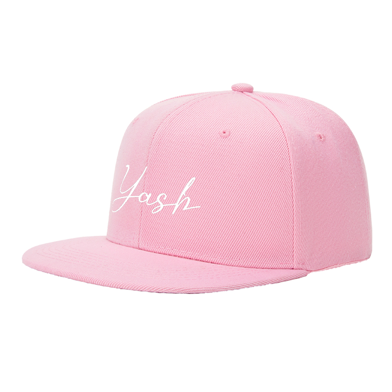 Flat Brim Baseball Cap Yash Script Logo Print Streetwear Underground Skate Style for Basketball Court Skate Park Urban Lifestyle Skaters Rappers Streetwear Enthusiasts