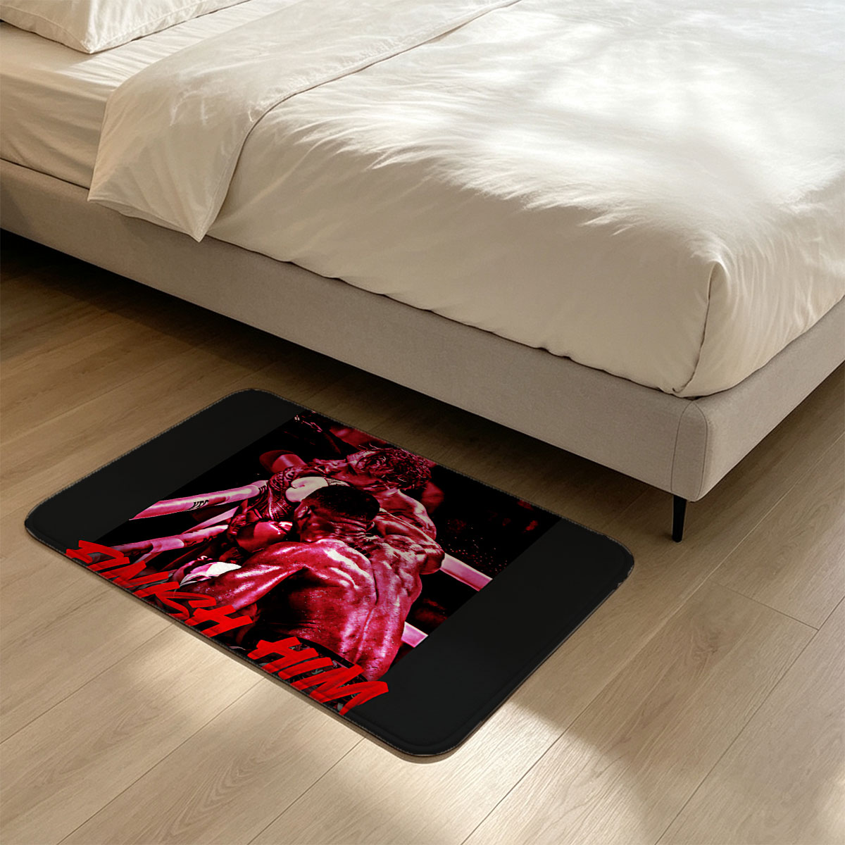 Finish Him: Boxing Match Intensity - Flannel floor mat