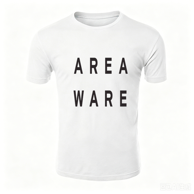 Unisex Classic T-Shirt Area Ware Logo Print Design Unisex Classic T-Shirt Casual Streetwear Urban Lifestyle Men Women Fashion Trendy Everyday Wear