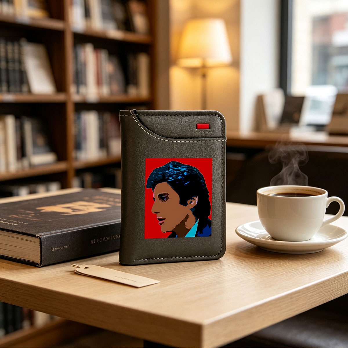 Freddie Mercury Portrait in Pop Art Style - Vertical Style Wallet