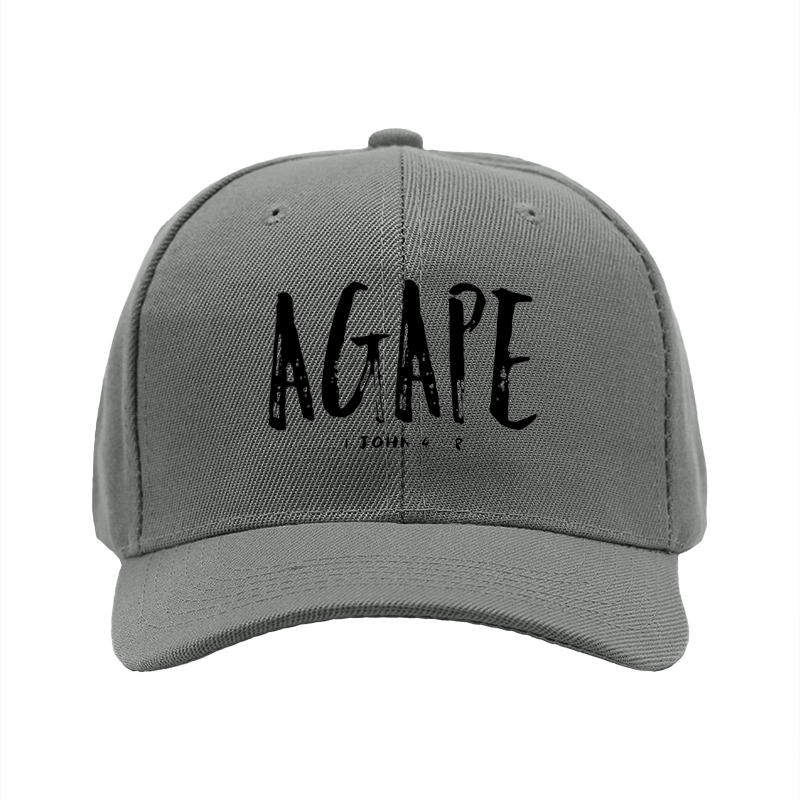 1pc New Baseball Cap AGAPE 1 JOHN 4:8 Print Unisex Adjustable Size Outdoor Casual Wear for Adults and Teens