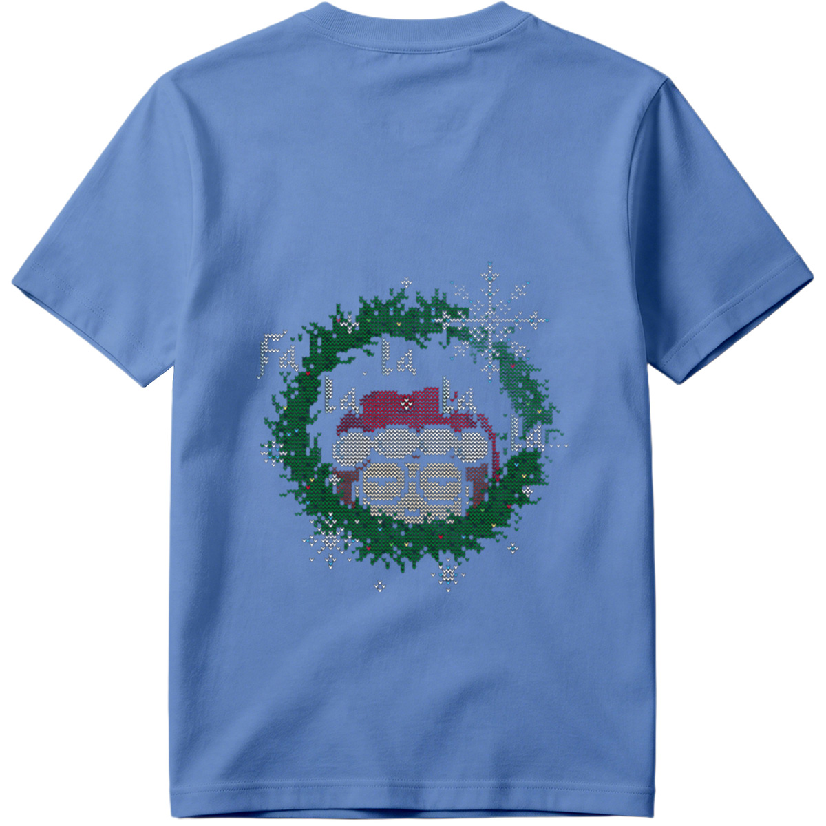 Santa Claus in a Christmas Wreath - Tee