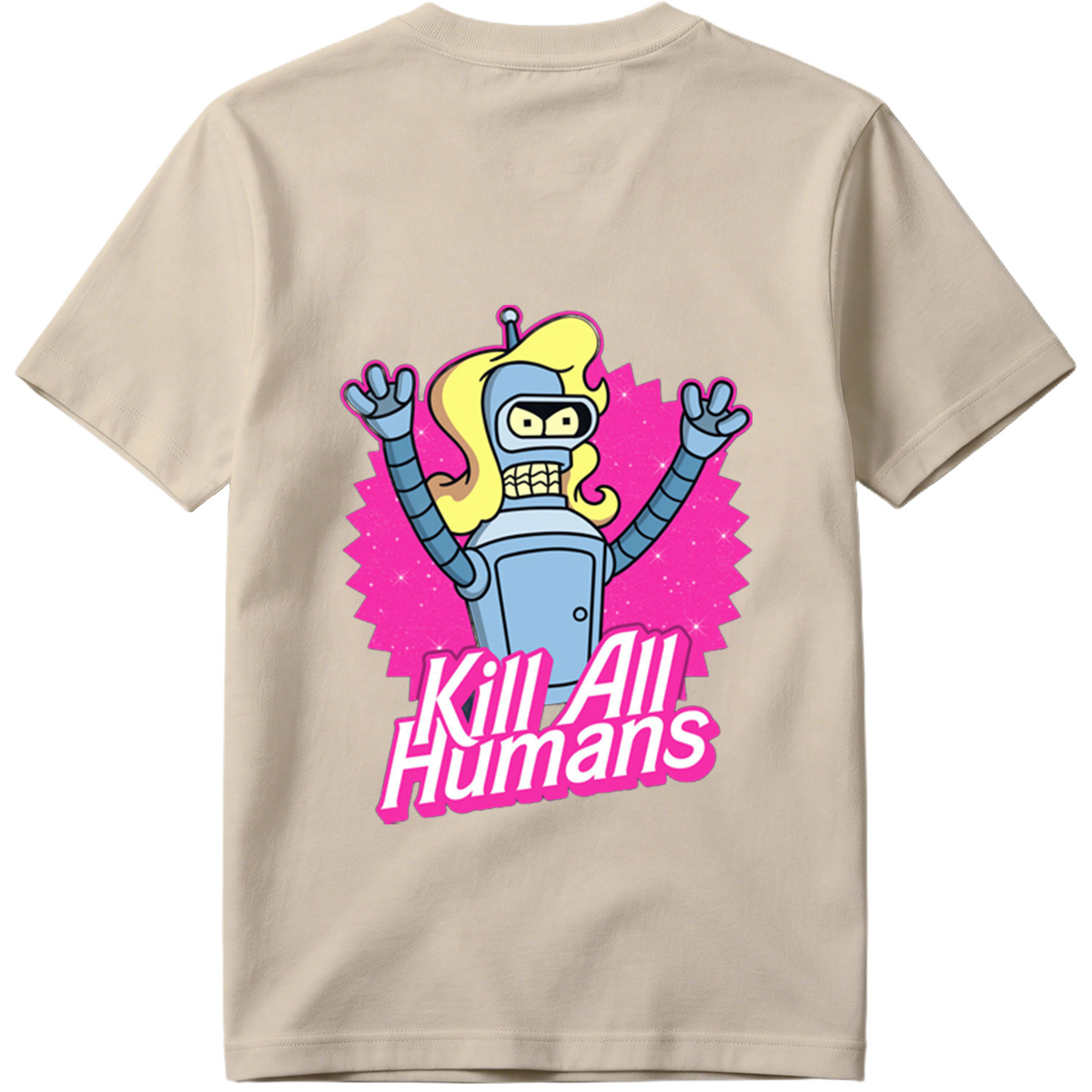 Futurama Bender Kill All Humans - Tee