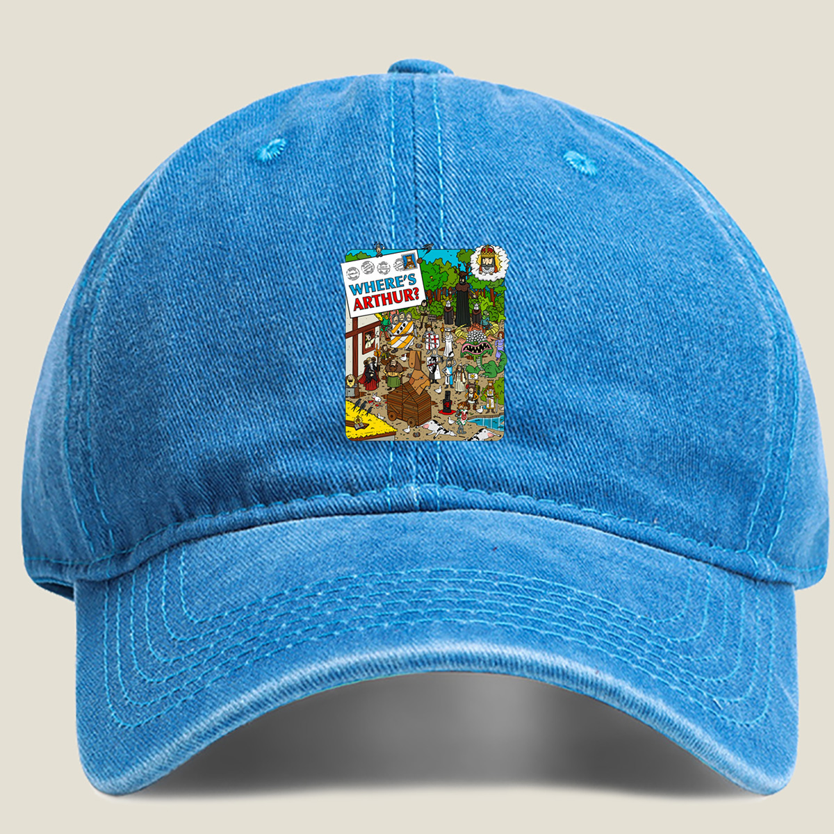 Where's Arthur? - Washed Denim - Baseball Cap