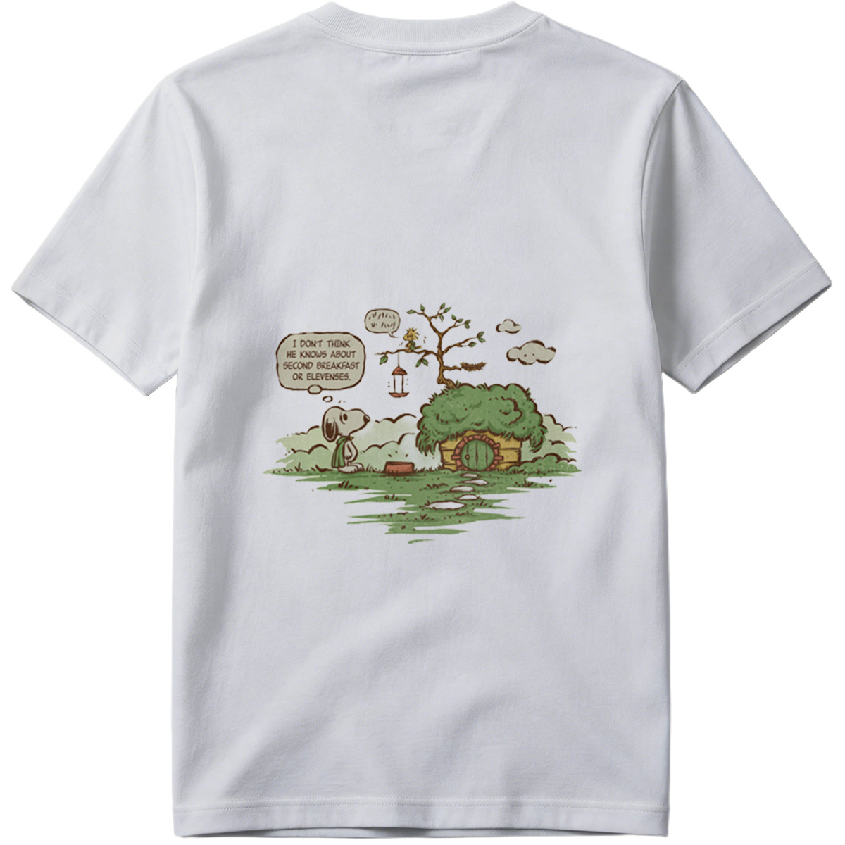 Snoopy and Woodstock in a Hobbit Hole - Tee