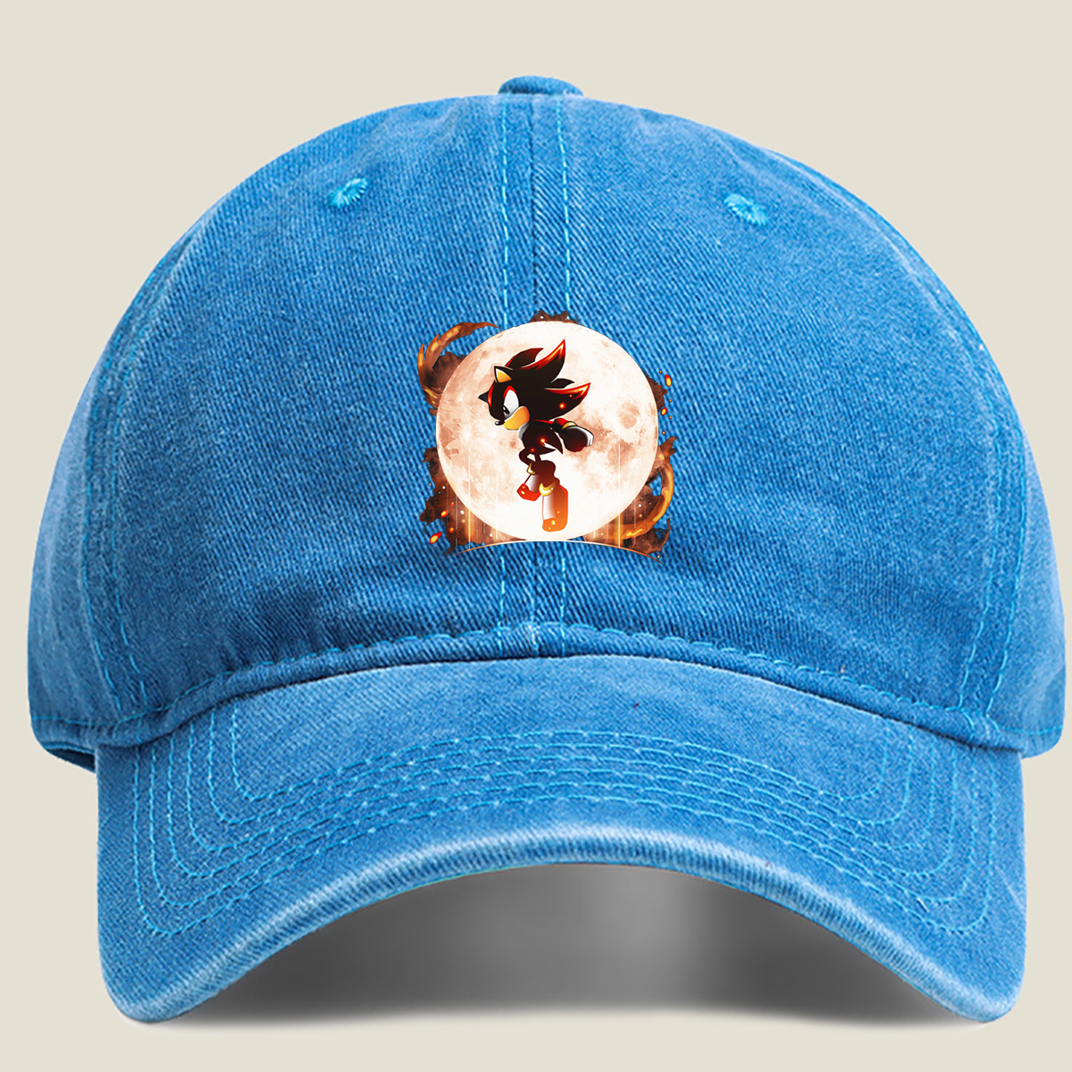 Sonic the Hedgehog: Shadow the Hedgehog Moonlight Leap - Washed Denim - Baseball Cap