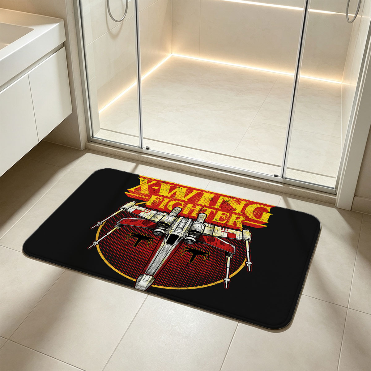 X-Wing Fighter Star Wars Rebel Alliance Iconic Spacecraft Design - Flannel floor mat