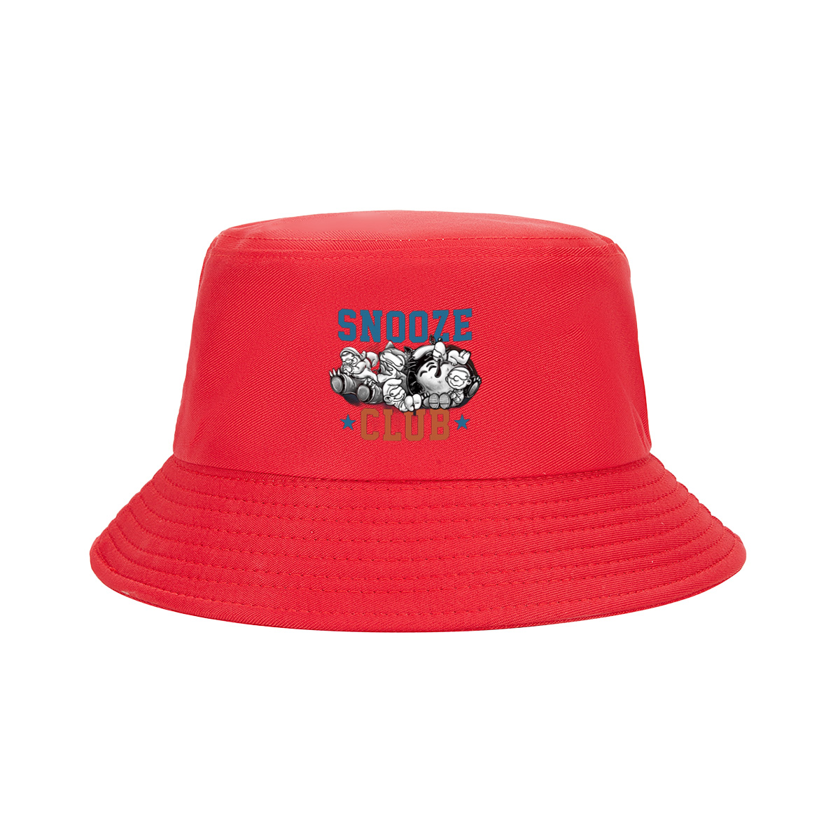 Snooze Club: Mickey, Minnie, Donald, Goofy, and Pluto Sleeping Together - Fisherman's Hat