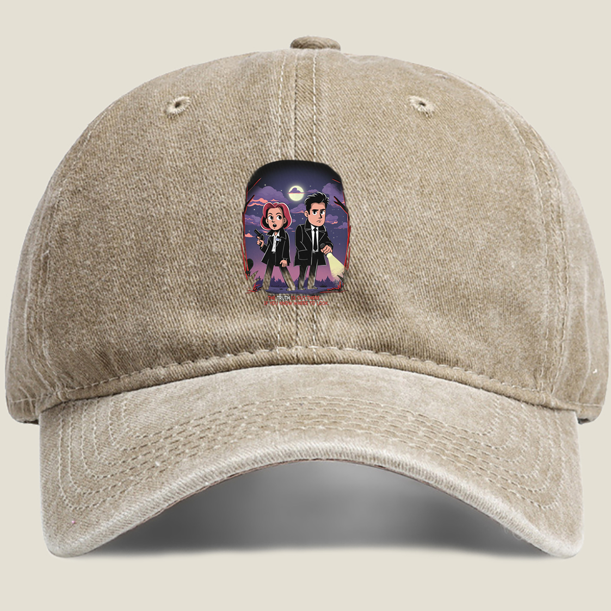 X-Files: Mulder and Scully - Washed Denim - Baseball Cap