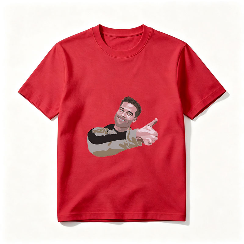 Ryan Reynolds pointing with a smile - Tee