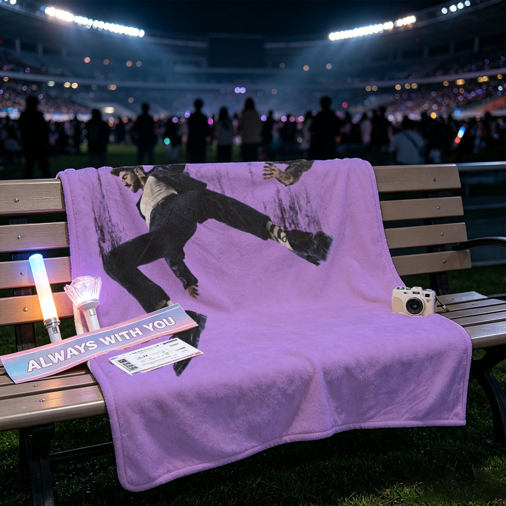 The Weeknd Falling Through Space in Purple Void - Blankets