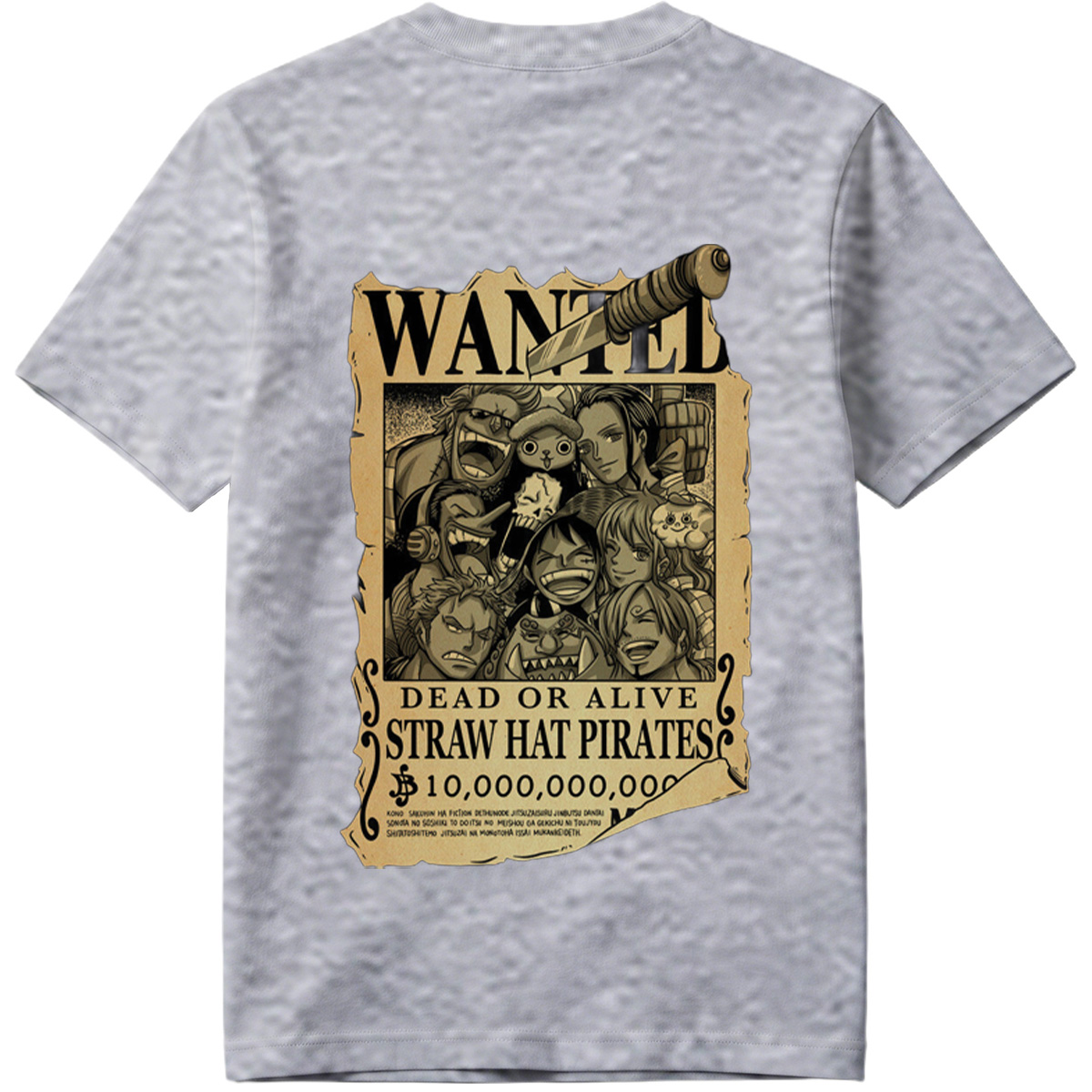 One Piece Straw Hat Pirates Wanted Poster - Tee