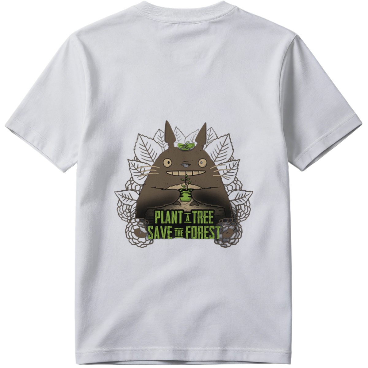 Totoro Plant a Tree Save the Forest - Tee
