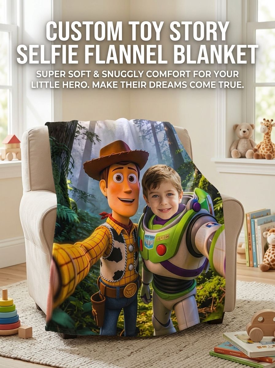 Personalized Custom Face Photo Flannel Blanket, Ultra Soft Cartoon Hero Bed Throw for Kids, Ideal Cozy Gift