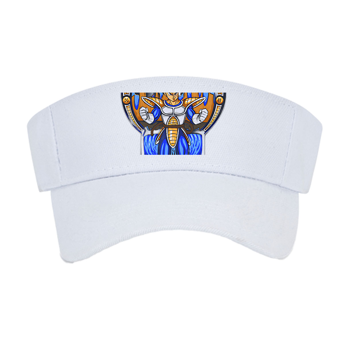 Vegeta in Super Saiyan Blue Form, Dragon Ball Z Character, Stained Glass Art Style -  Visor cap