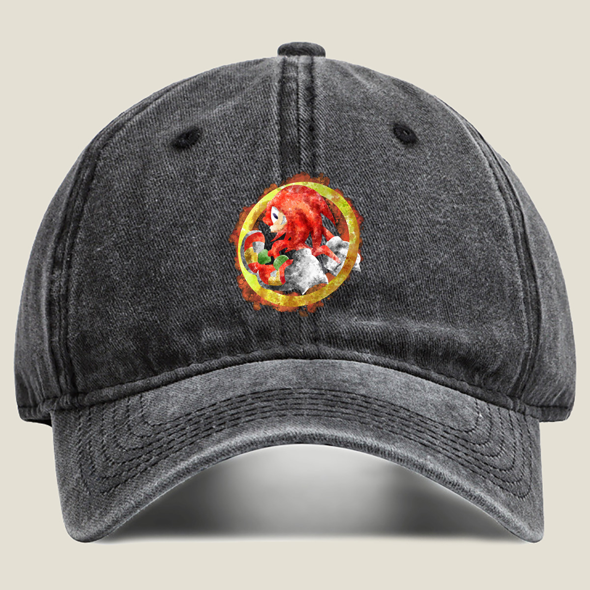 Sonic the Hedgehog: Knuckles the Echidna - Washed Denim - Baseball Cap