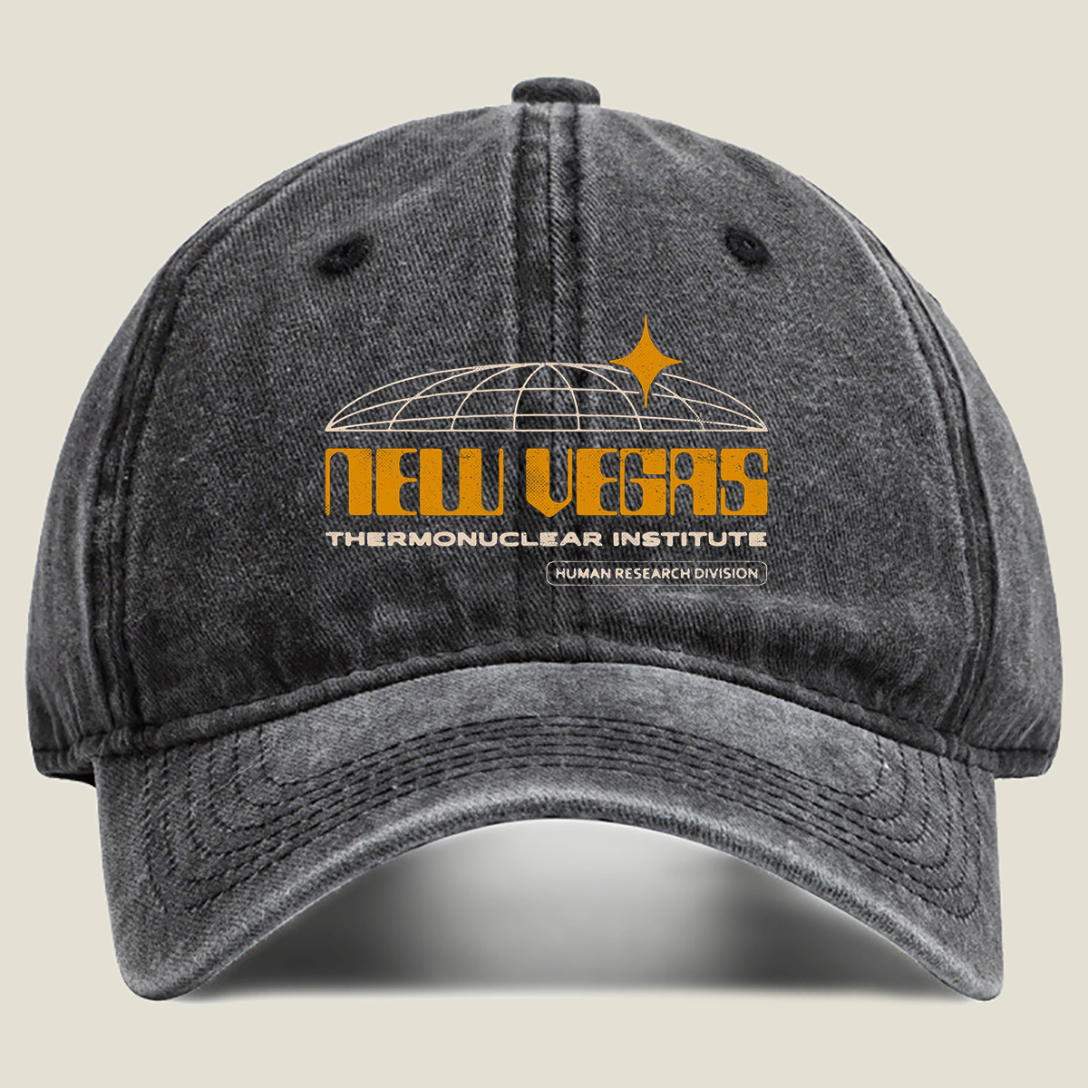 New Vegas Therm nuclear Institute - Human Research Division - Washed Denim - Baseball Cap