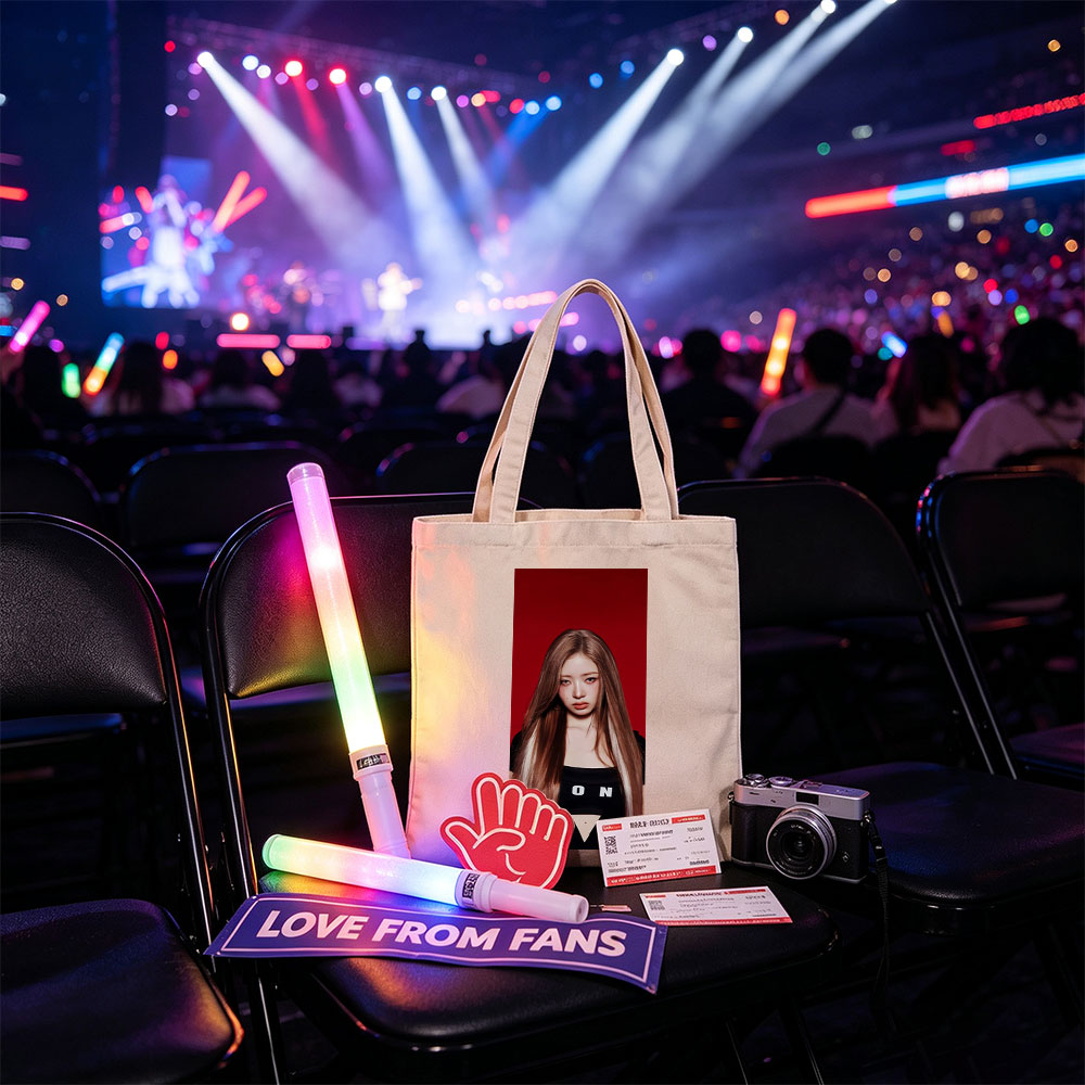 IVE Yujin in Bold Red Backdrop Wearing Black Top with 