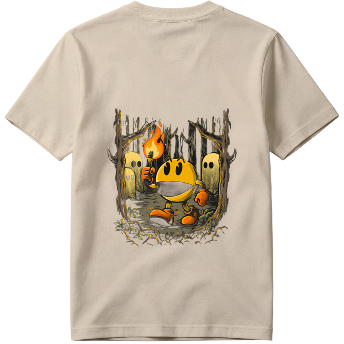Pac-Man in the Haunted Forest - Tee