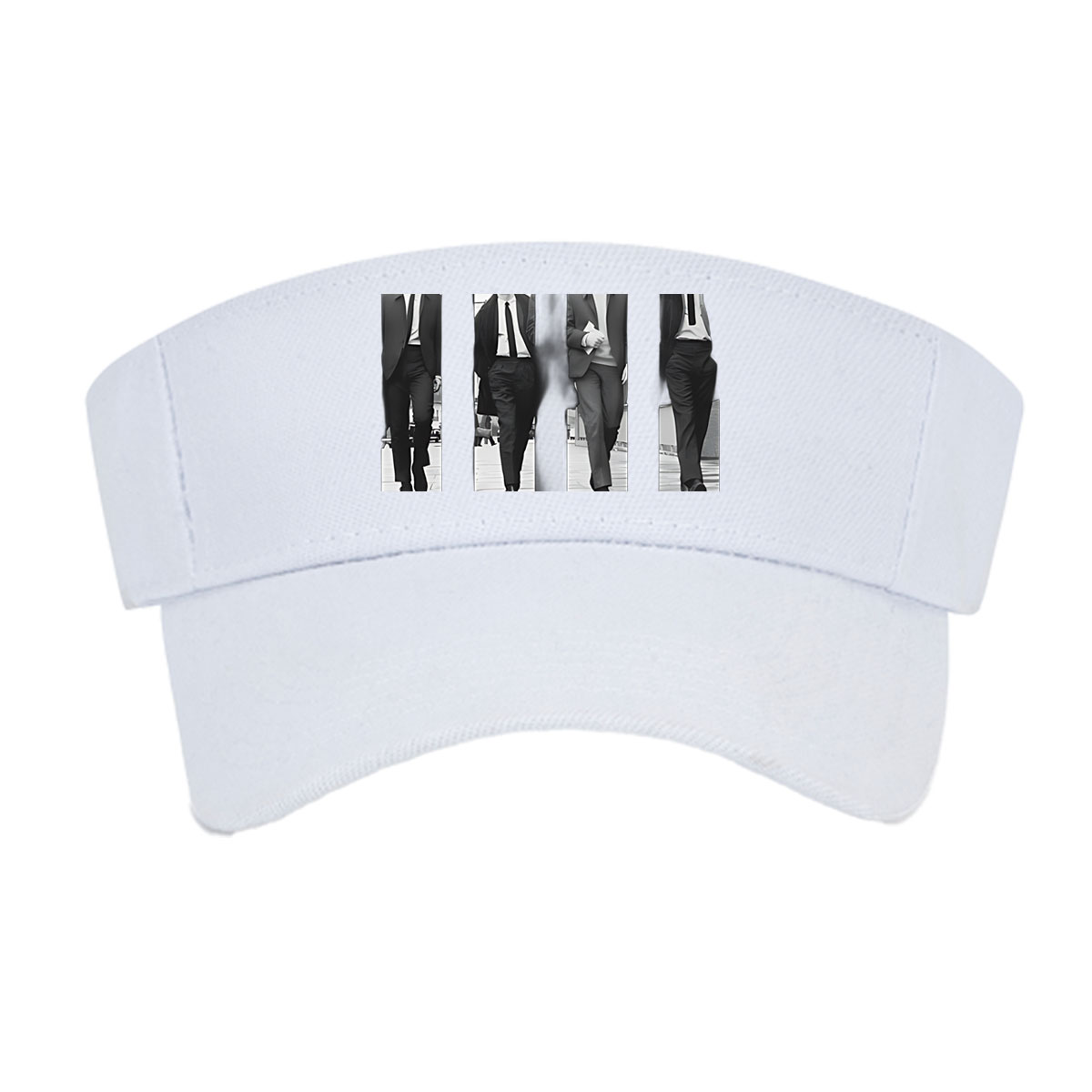 The Beatles: John, Paul, George, and Ringo Walking in Style -  Visor cap