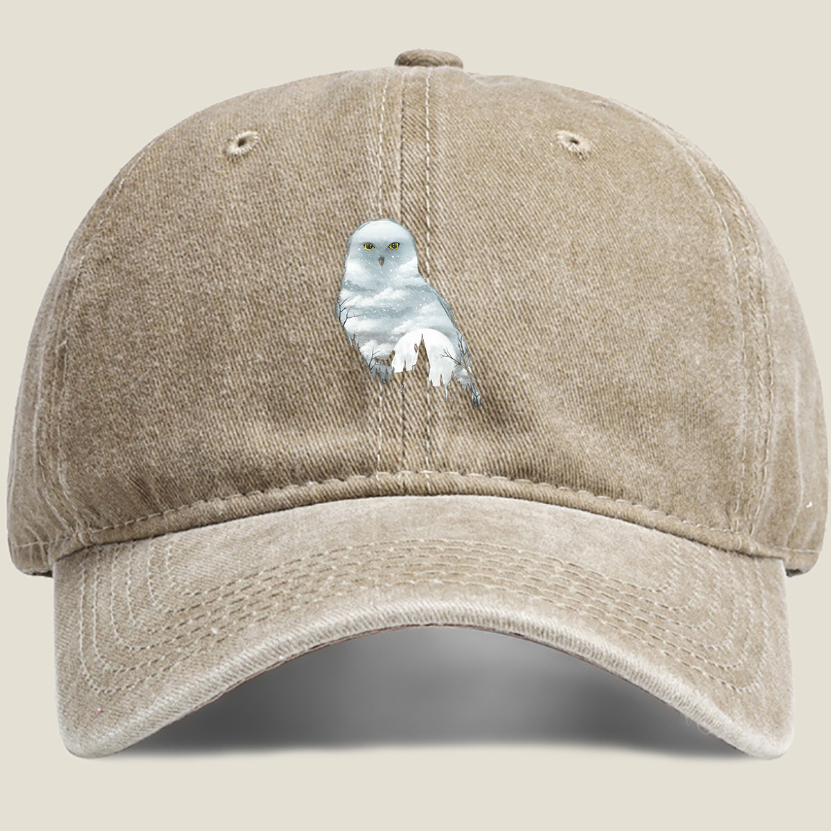 Harry Potter - Hedwig and Hogwarts - Washed Denim - Baseball Cap