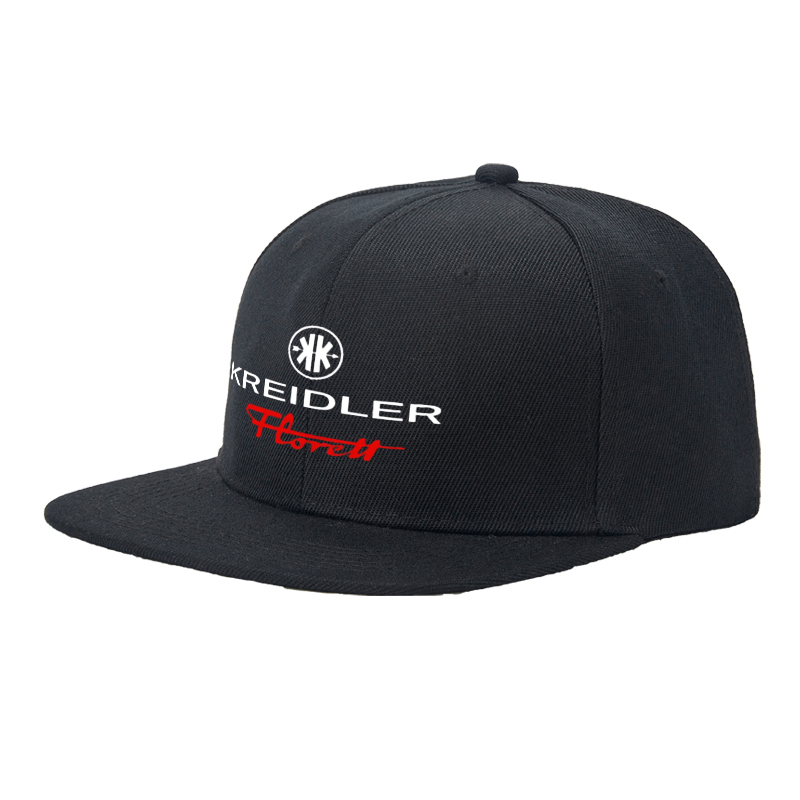 Flat Brim Baseball Cap Kreidler Florett Logo Print Streetwear Underground Skate Style for Basketball Courts Skate Parks and Urban Exploration Skaters Rappers Streetwear Enthusiasts