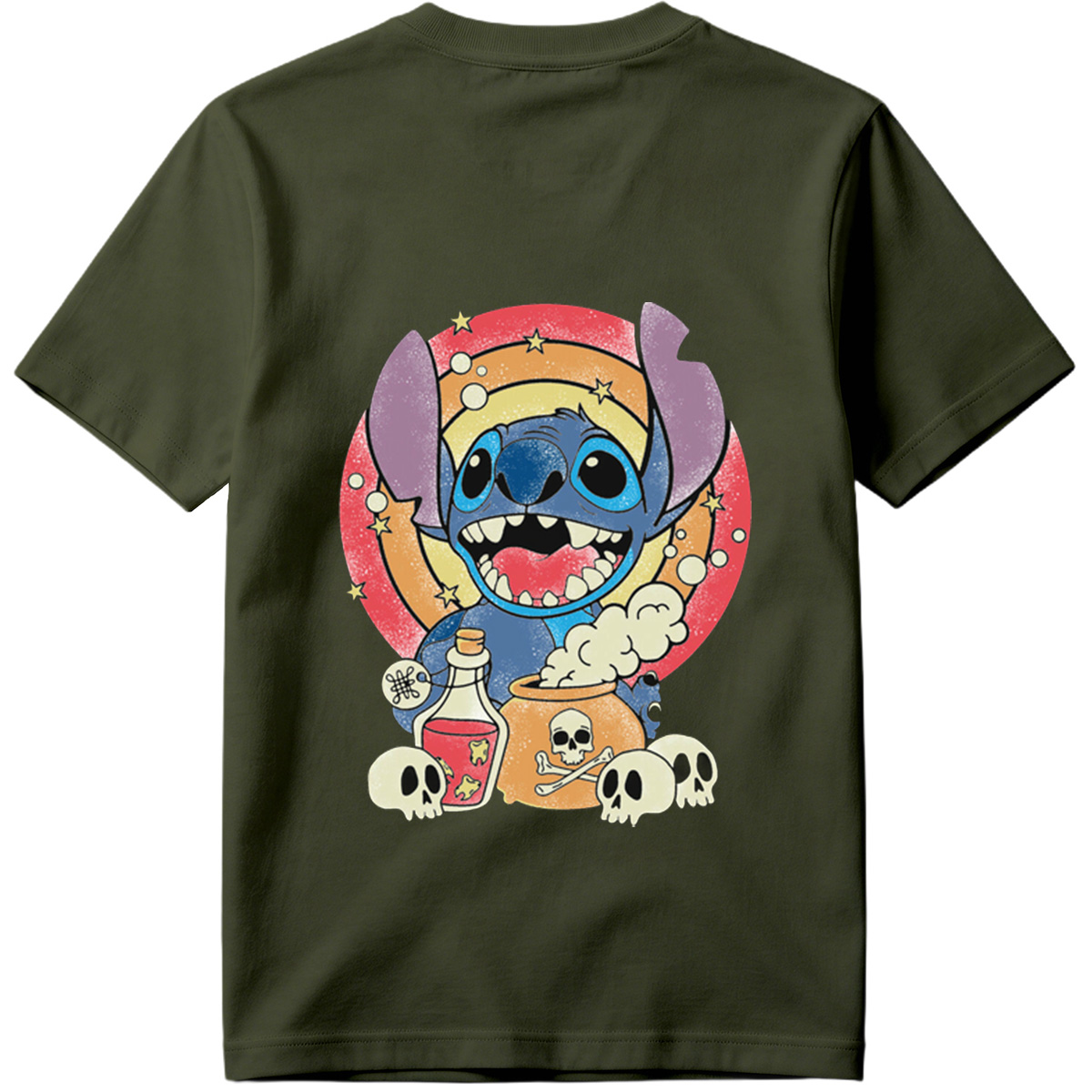 Stitch in a Magical Cauldron Scene - Tee